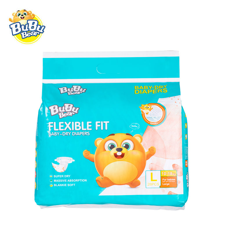 Couches Baby-dry BUBUBEAR（Flexible Fit）